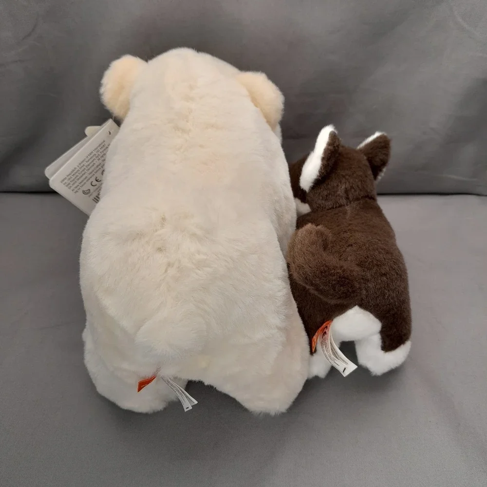 Wild Republic Unlikely Friendships Plush Sled Dog & Polar Bear Stuffed Animals